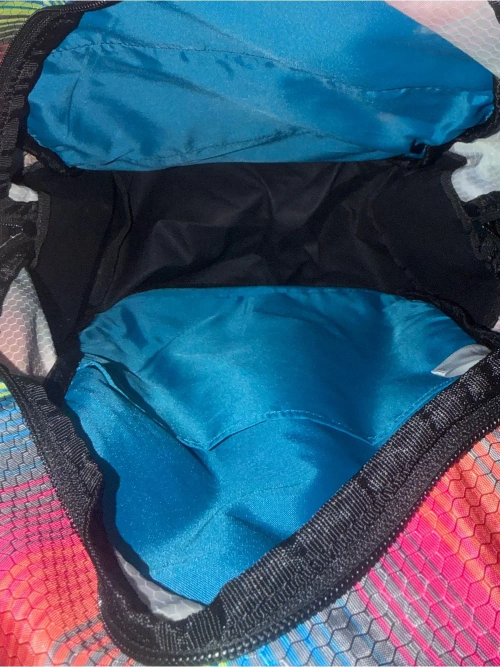 Adidas Black Backpack with Rainbow Accents